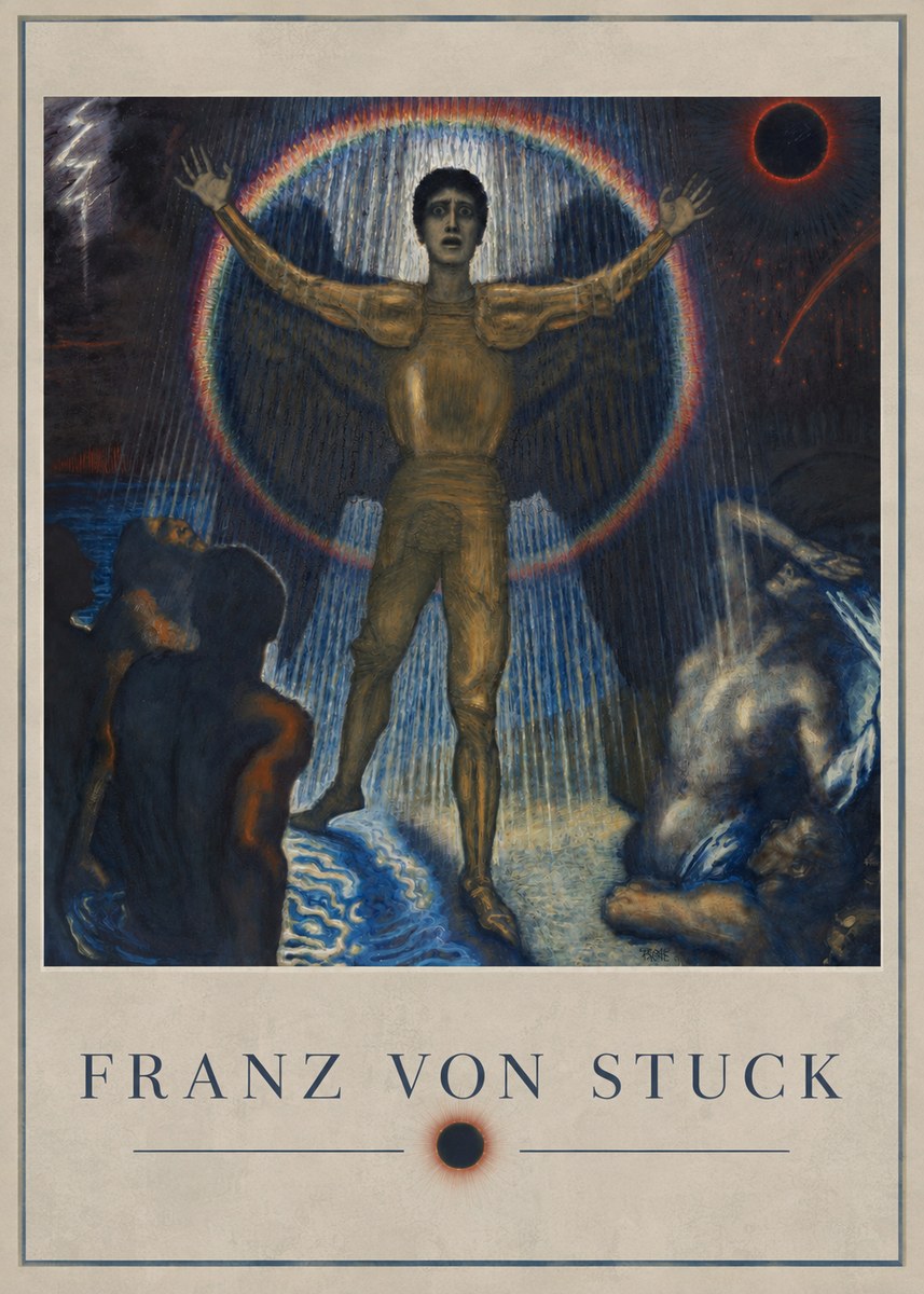 Franz von Stuck Lucifer No2 - Affiche