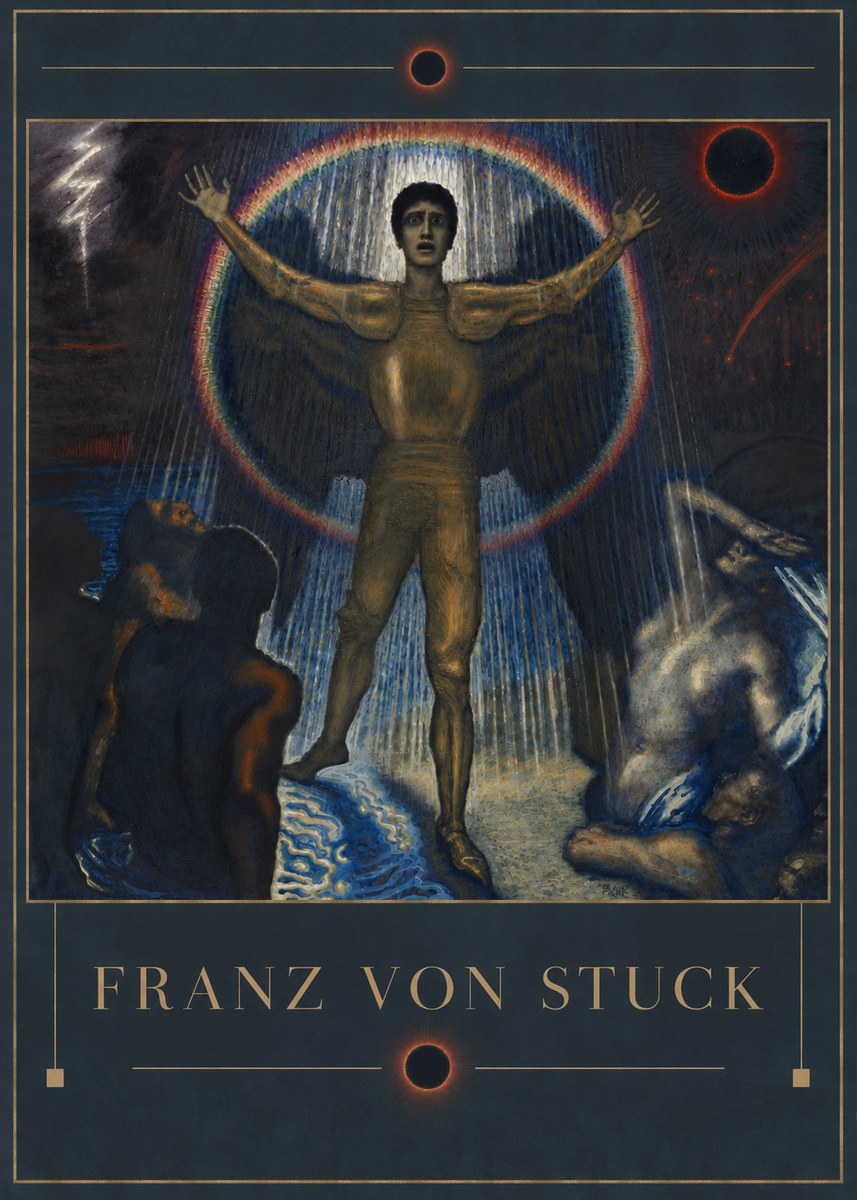 Franz von Stuck Lucifer No4 - Affiche