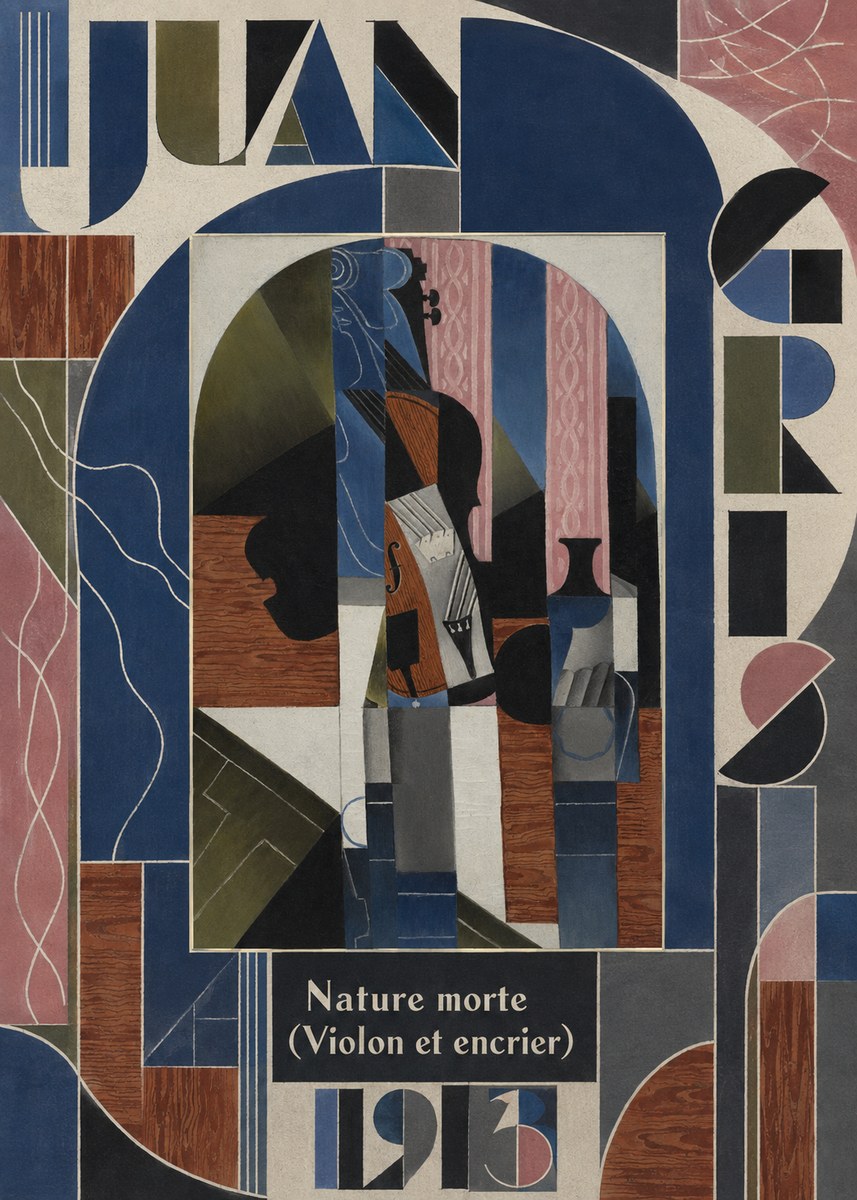 Juan Gris Nature Morte (Violon Et Encrier) No5 - Affiche