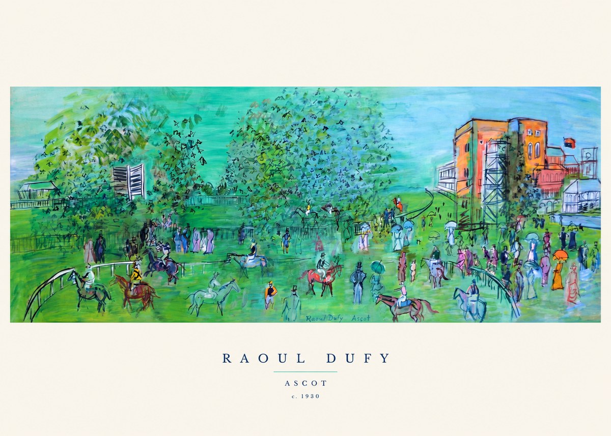 Raoul Dufy Ascot C. 1930 I No6 - Affiche