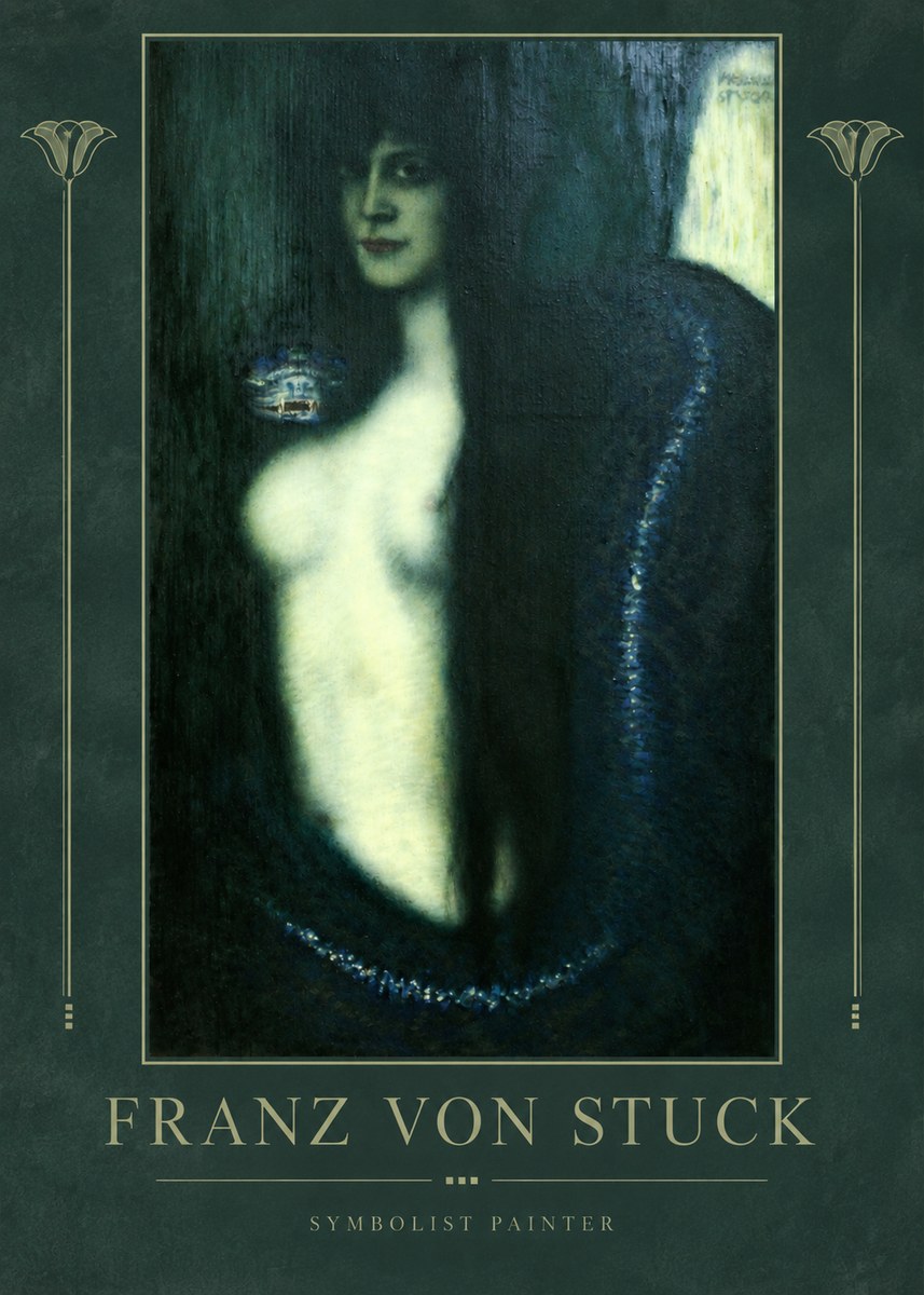 Franz von Stuck Die Sünde No2 - Affiche
