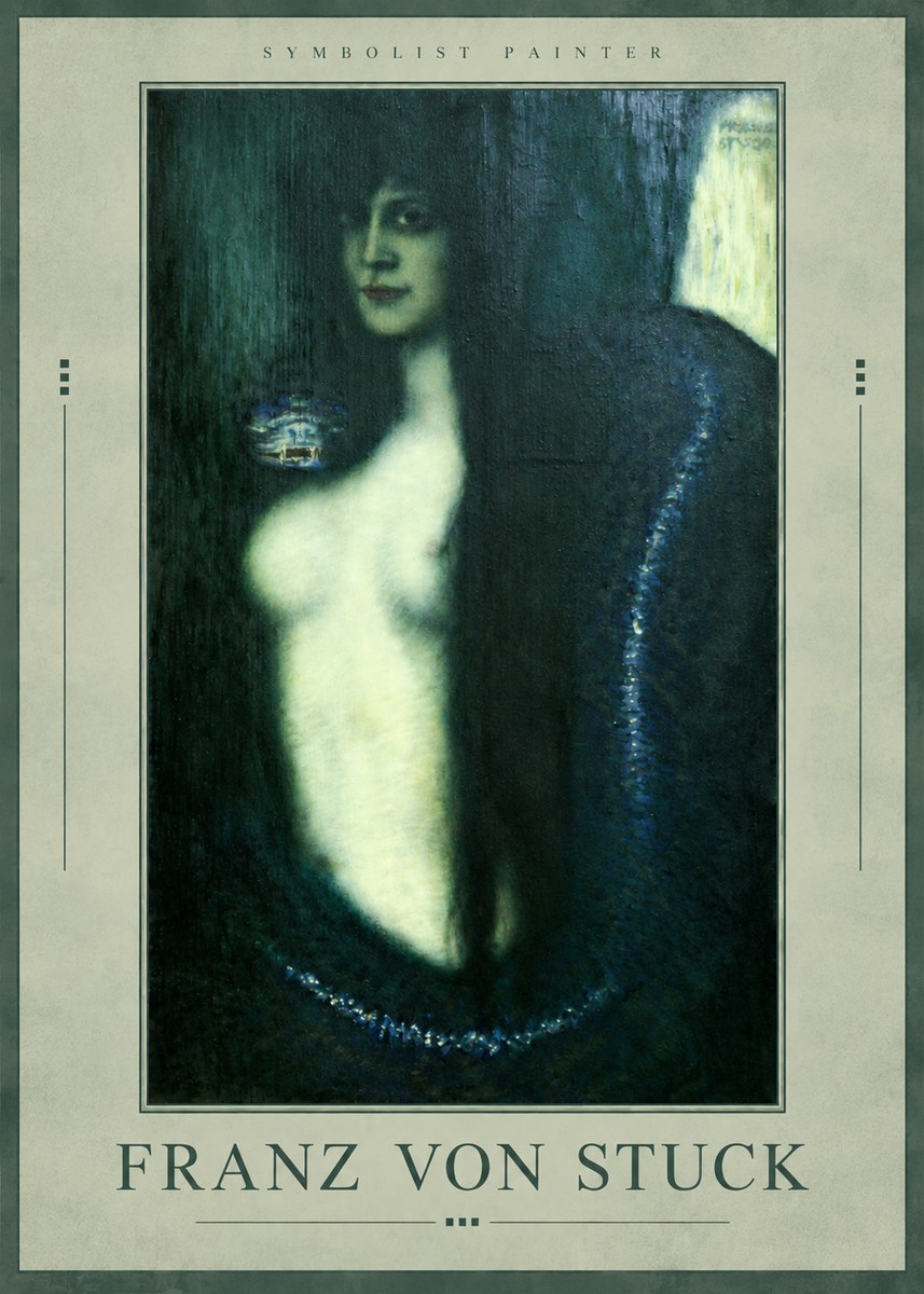 Franz von Stuck Die Sünde No3 - Affiche