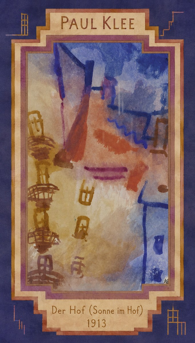 Paul Klee Der Hof (Sonne Im Hof) No2 - Affiche