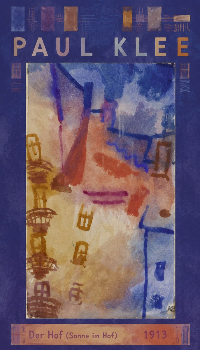 Paul Klee Der Hof (Sonne Im Hof) No6 - Affiche