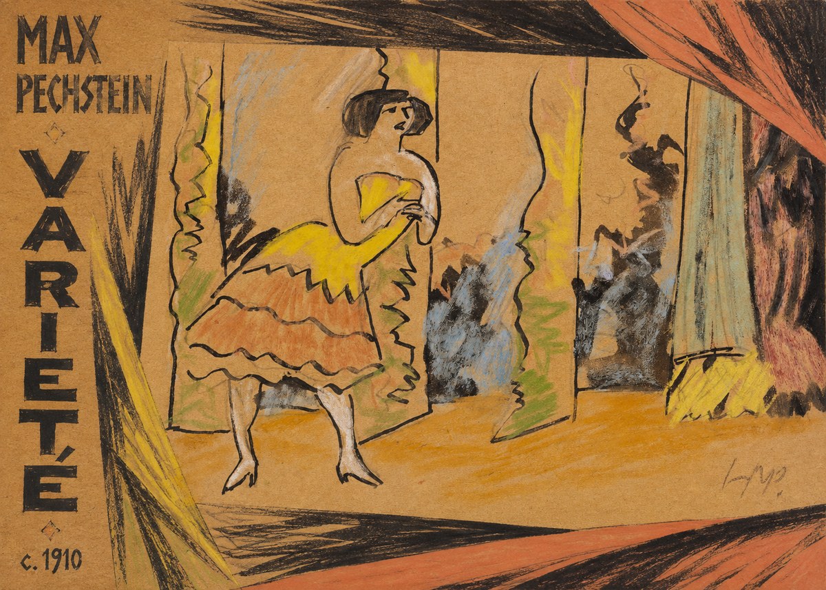 Max Pechstein Varieté No4 - Affiche