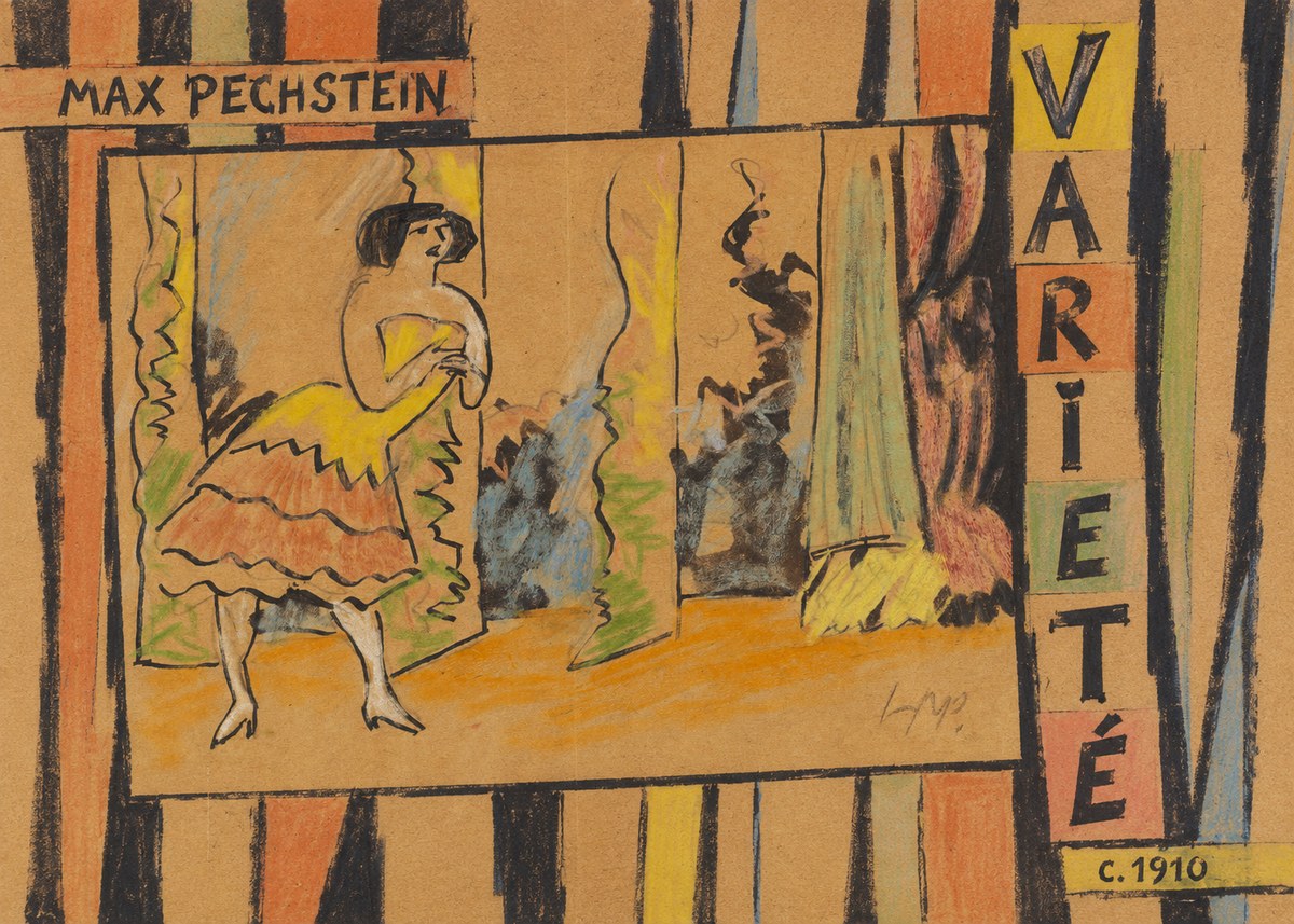 Max Pechstein Varieté No6 - Affiche