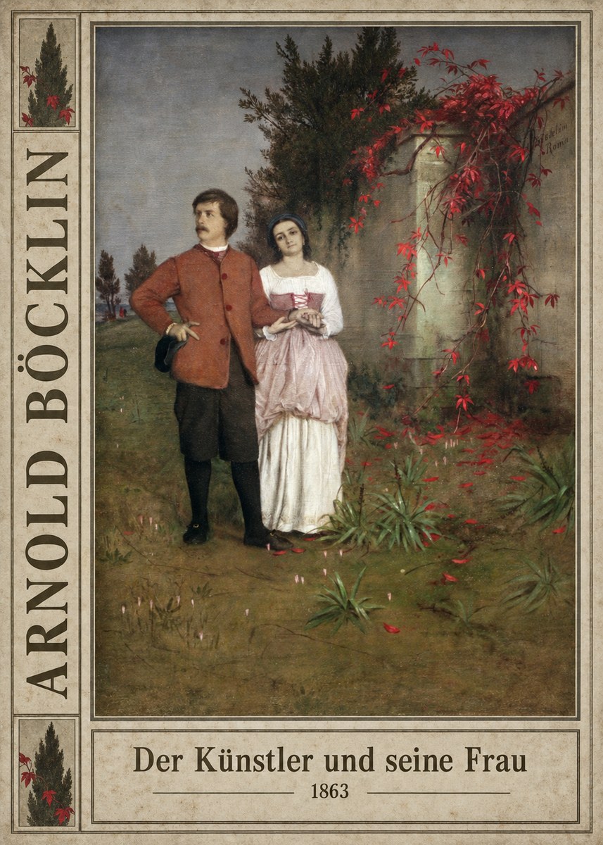 Arnold Böcklin Der Künstler Und Seine Frau No3 - Affiche