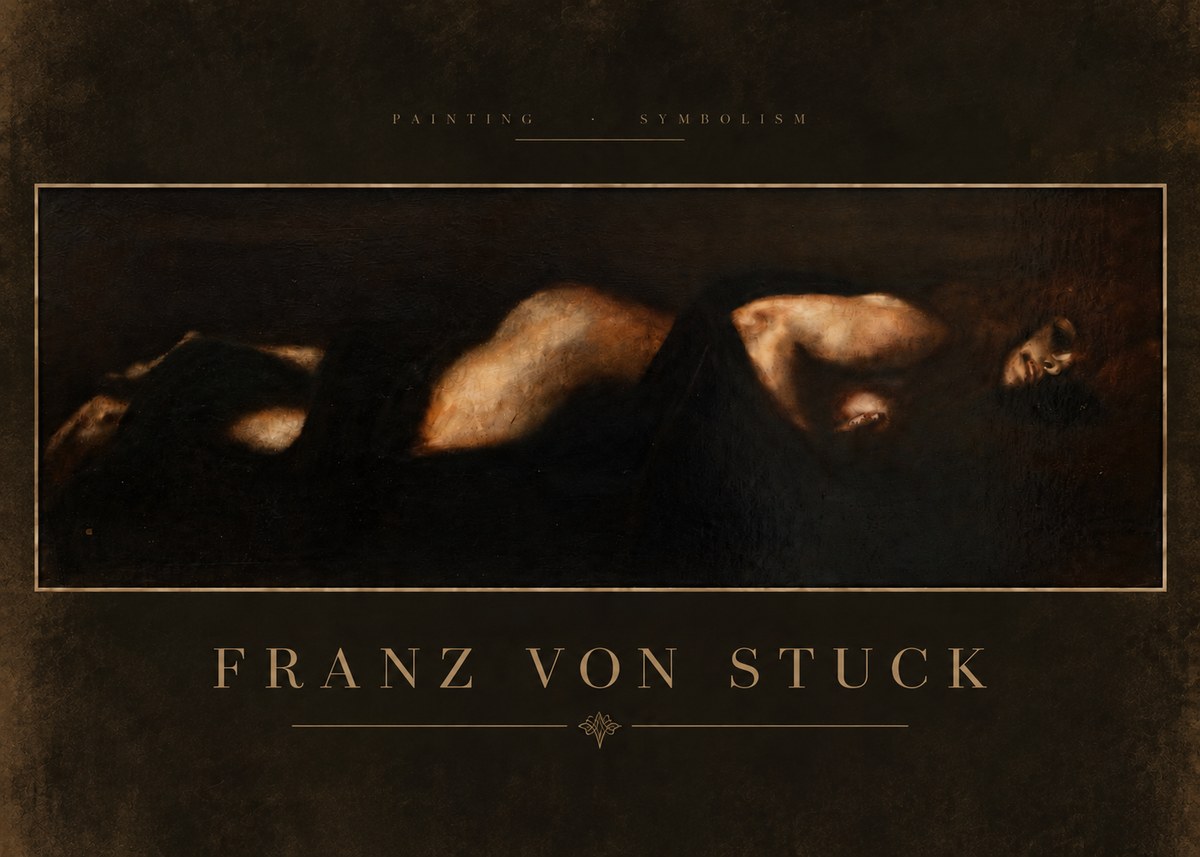 Franz von Stuck Der Schlaf No6 - Affiche