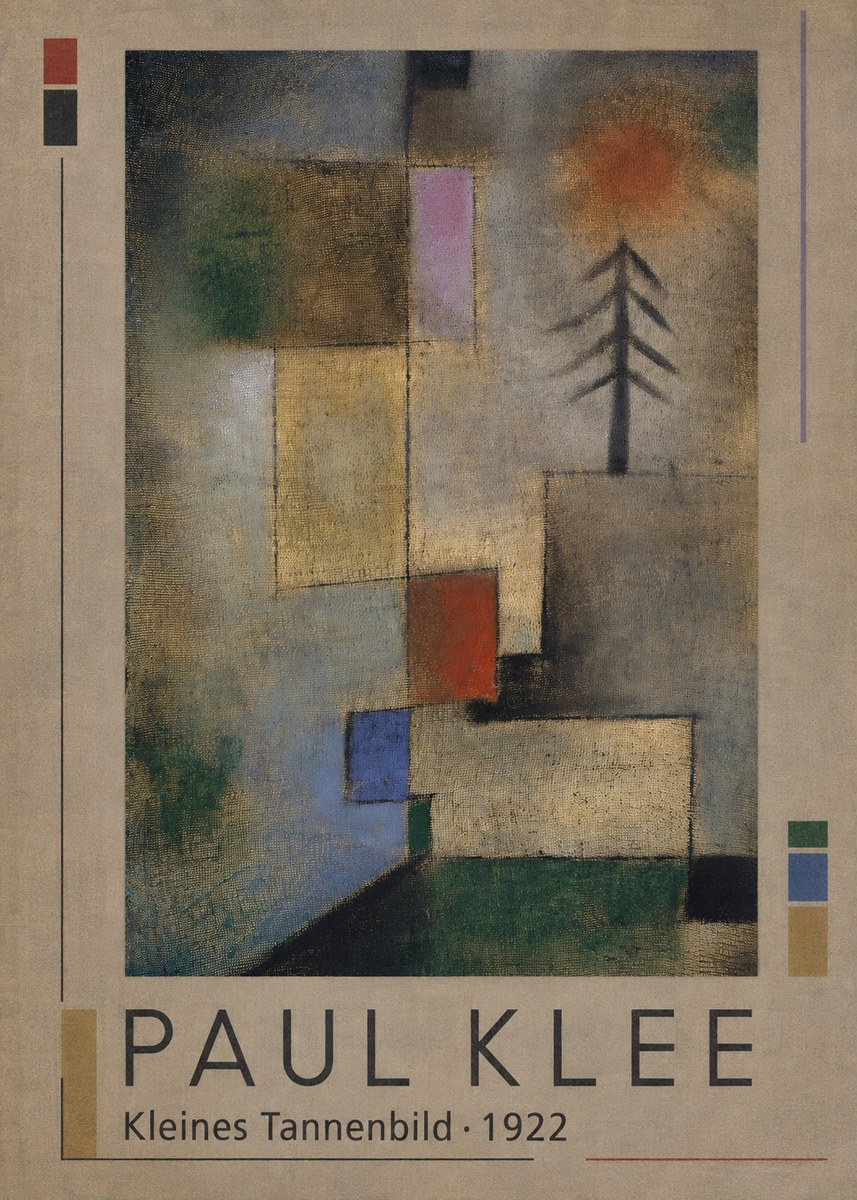 Paul Klee Kleines Tannenbild No1 - Affiche