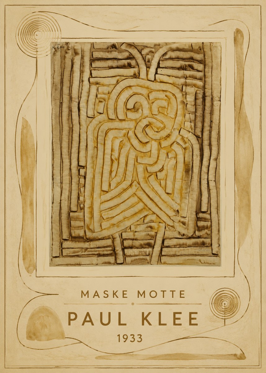 Paul Klee Maske Motte No4 - Affiche
