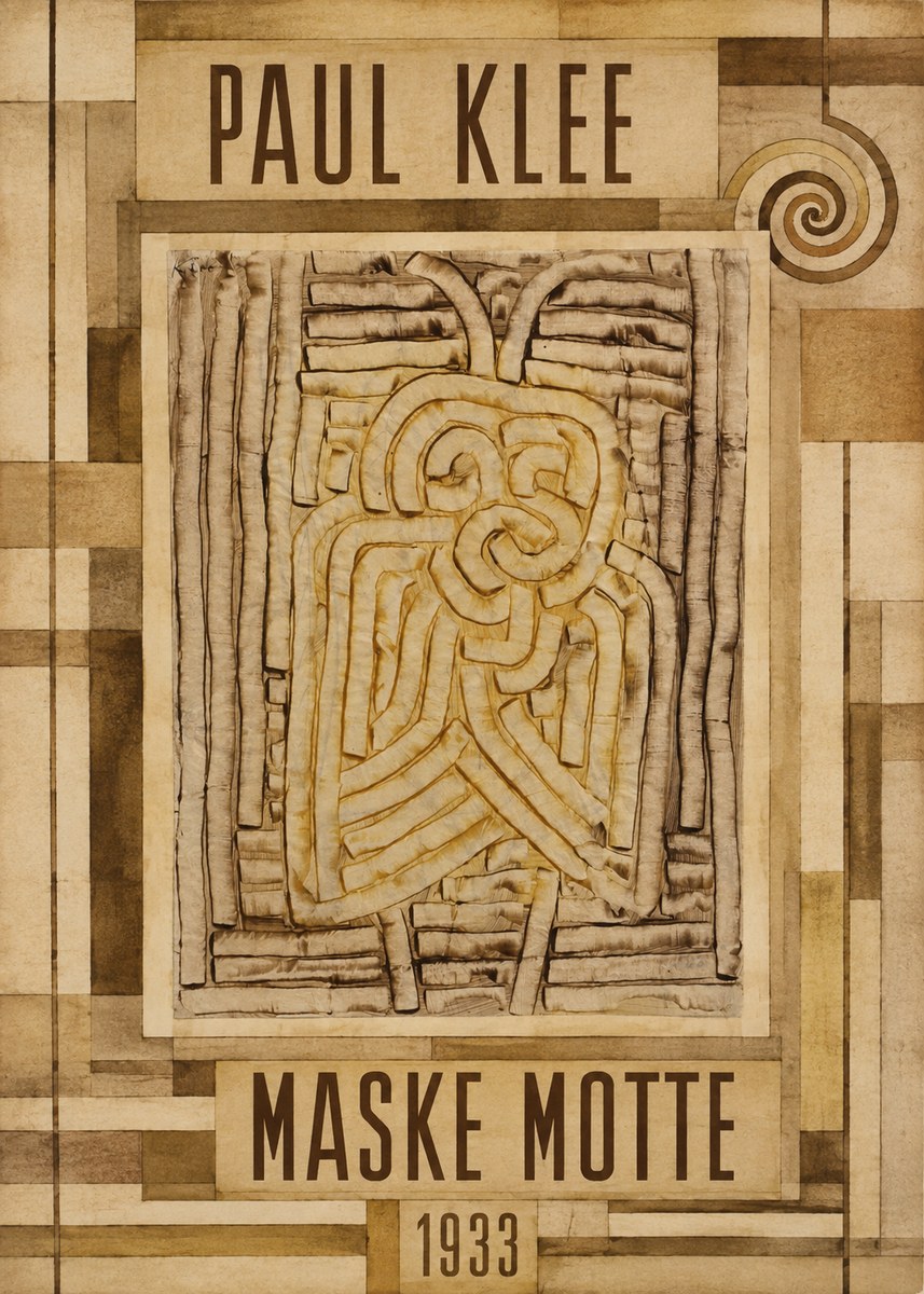 Paul Klee Maske Motte No6 - Affiche