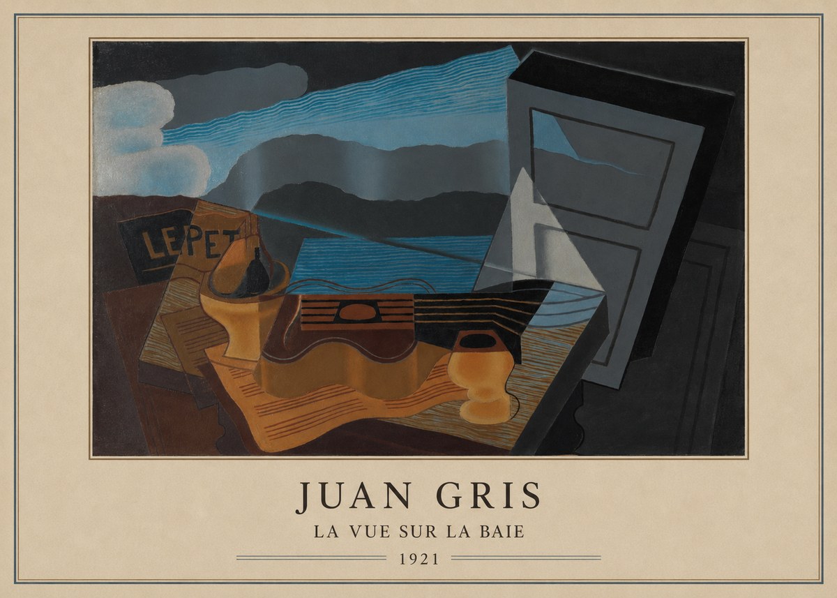 Juan Gris La Vue Sur La Baie No4 - Affiche