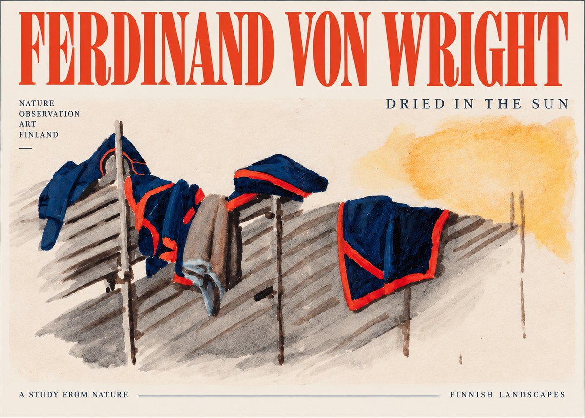 Ferdinand von Wright Study of Military Clothing No4 - Affiche