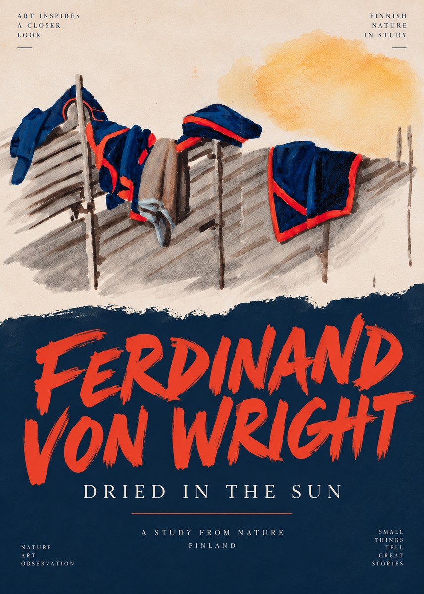 Ferdinand von Wright Study of Military Clothing No5 - Affiche
