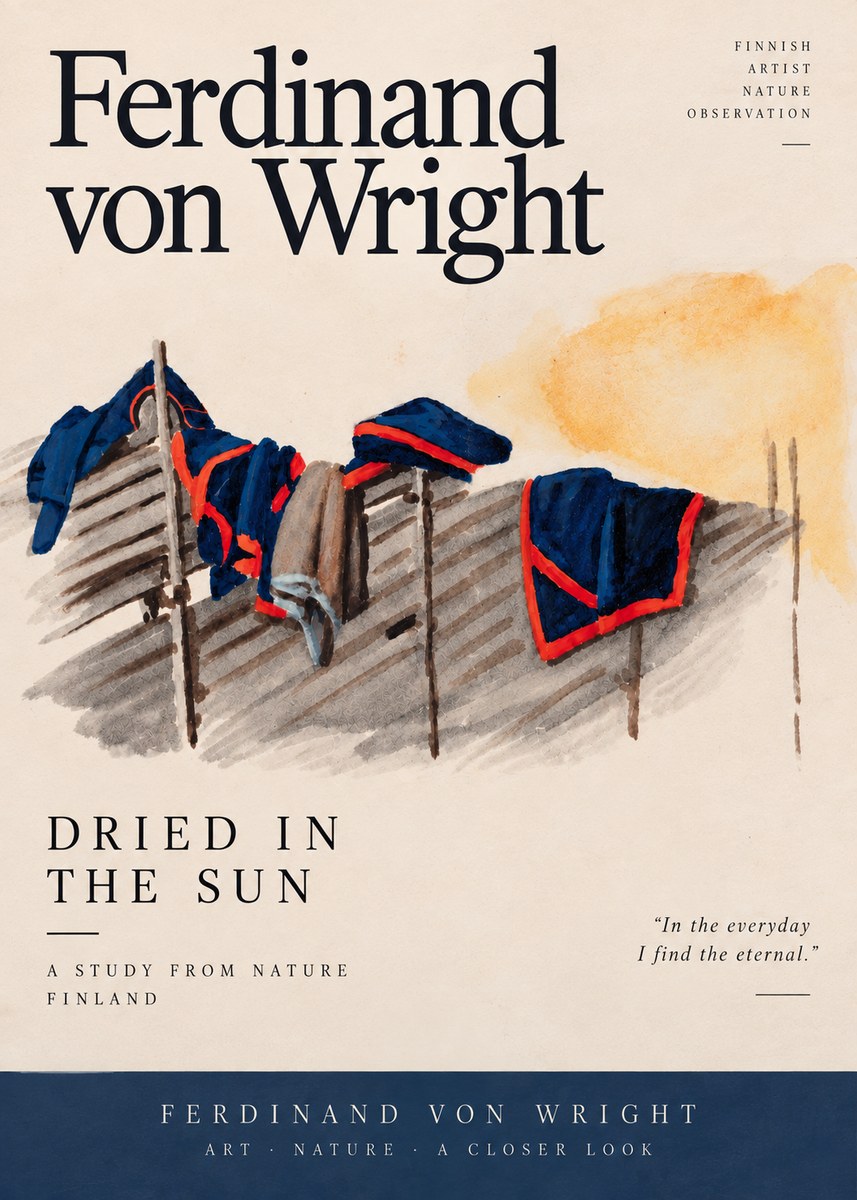 Ferdinand von Wright Study of Military Clothing No6 - Affiche