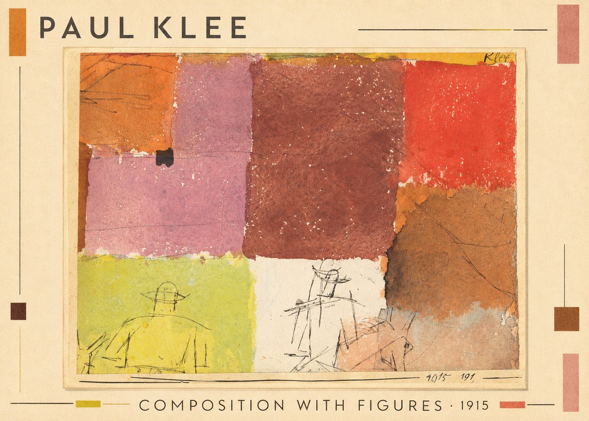 Paul Klee Composition with Figures II No1 - Affiche