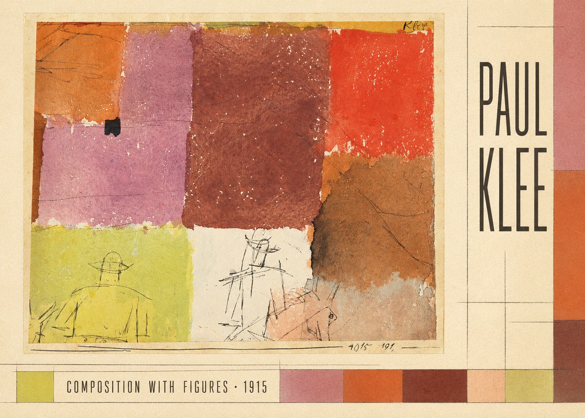 Paul Klee Composition with Figures II No3 - Affiche