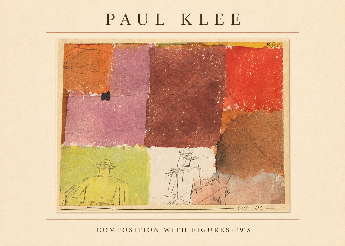 Paul Klee Composition with Figures II No4 - Affiche