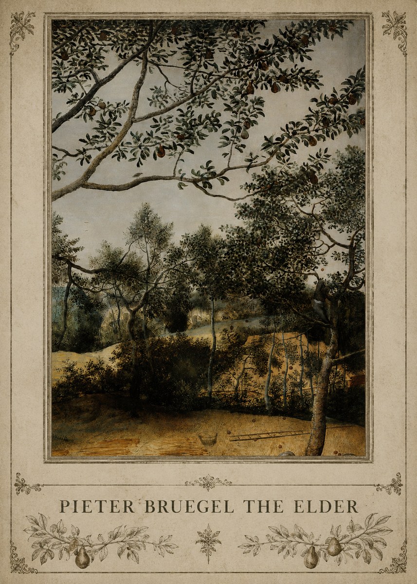 Pieter Bruegel Branch of a Pear Tree No3 - Affiche