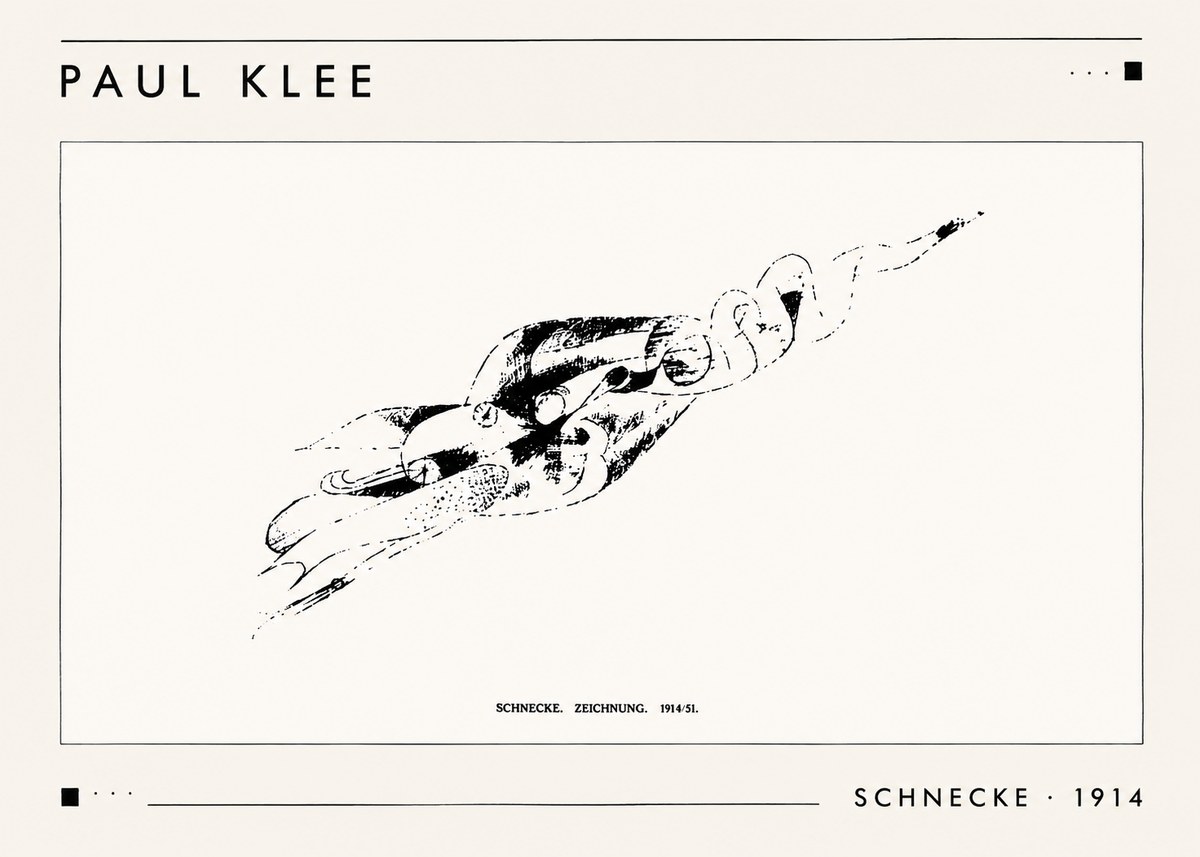 Paul Klee Schnecke No1 - Affiche
