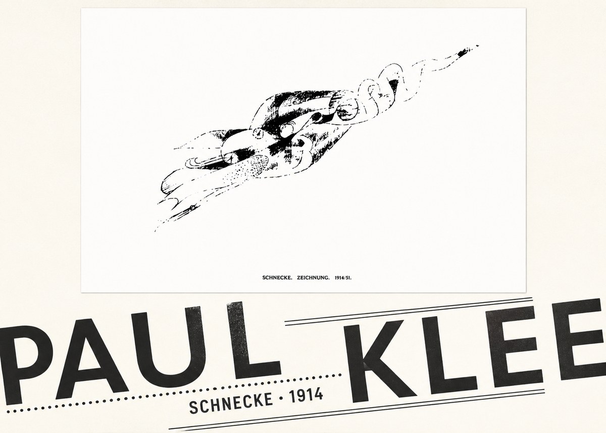 Paul Klee Schnecke No5 - Affiche