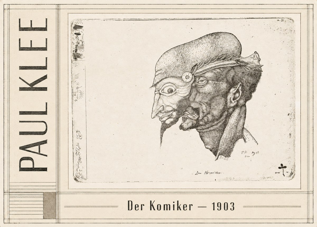 Paul Klee Der Komiker No2 - Affiche