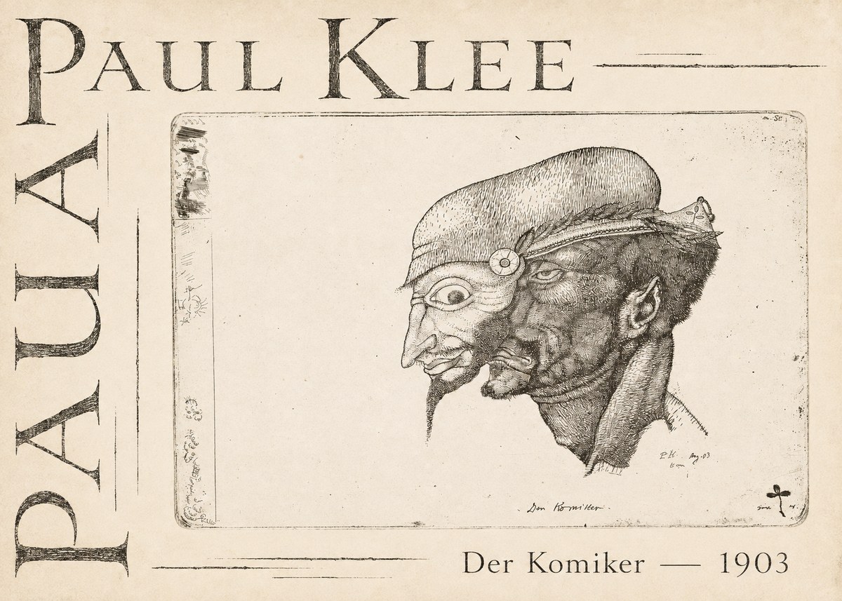Paul Klee Der Komiker No3 - Affiche