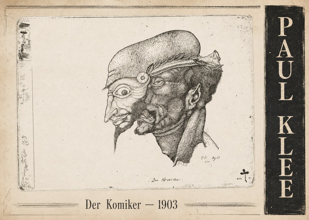 Paul Klee Der Komiker No5 - Affiche