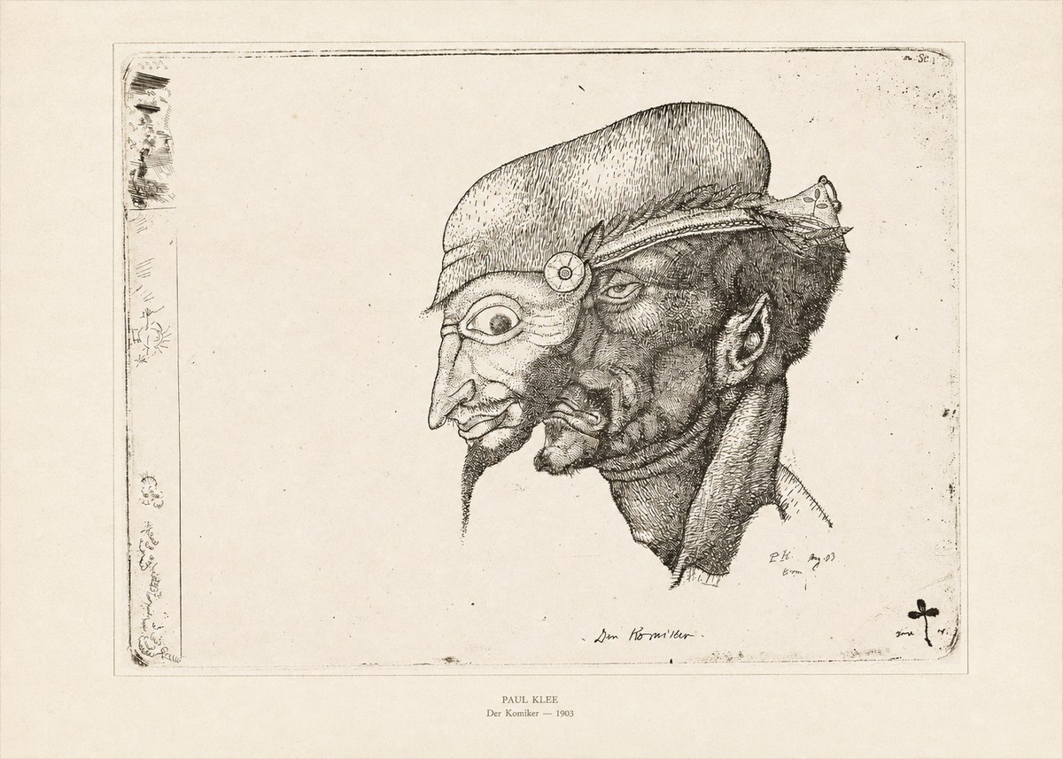 Paul Klee Der Komiker No6 - Affiche