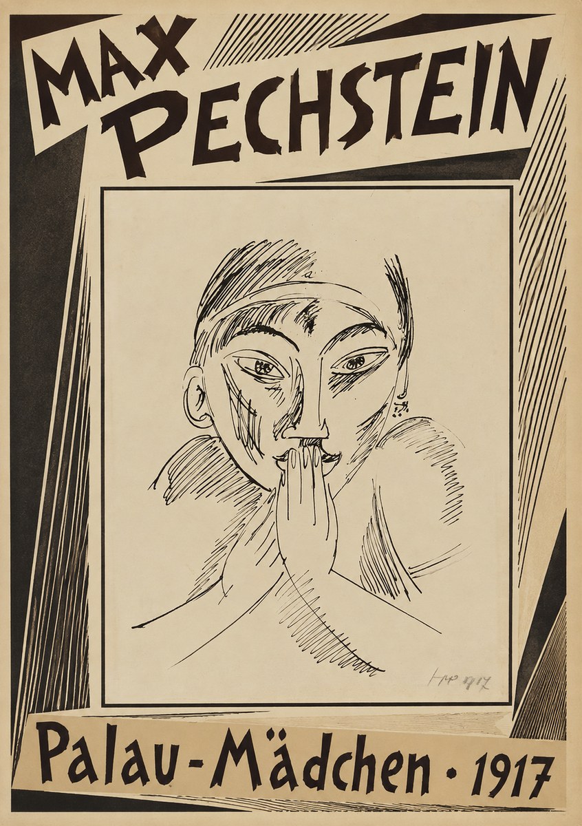 Max Pechstein Palau-mädchen No2 - Affiche