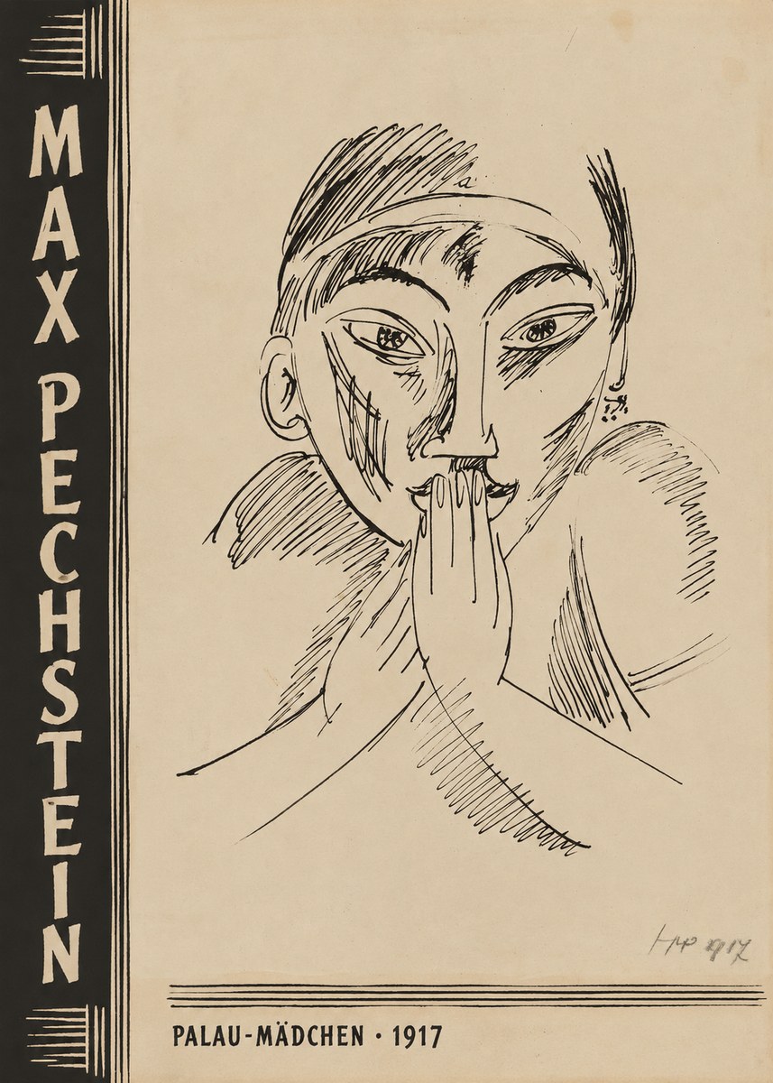 Max Pechstein Palau-mädchen No3 - Affiche