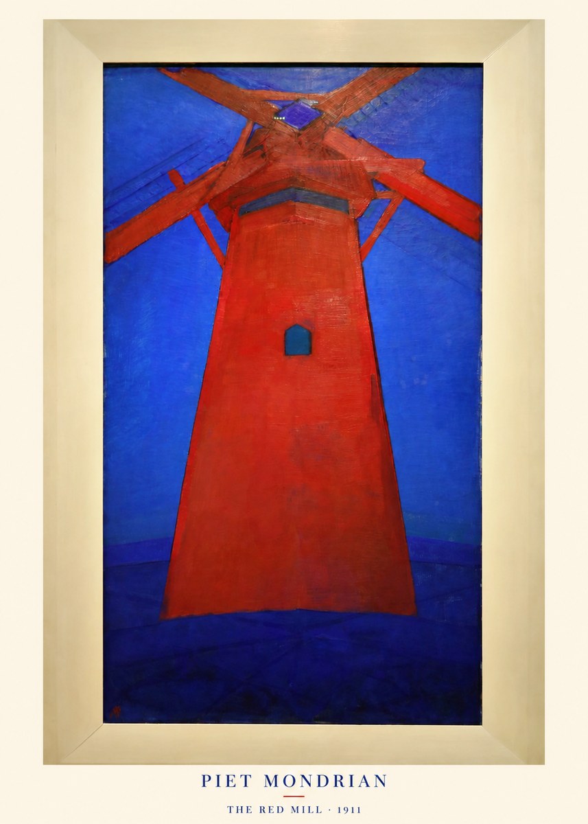 Piet Mondrian The Red Mill No5 - Affiche