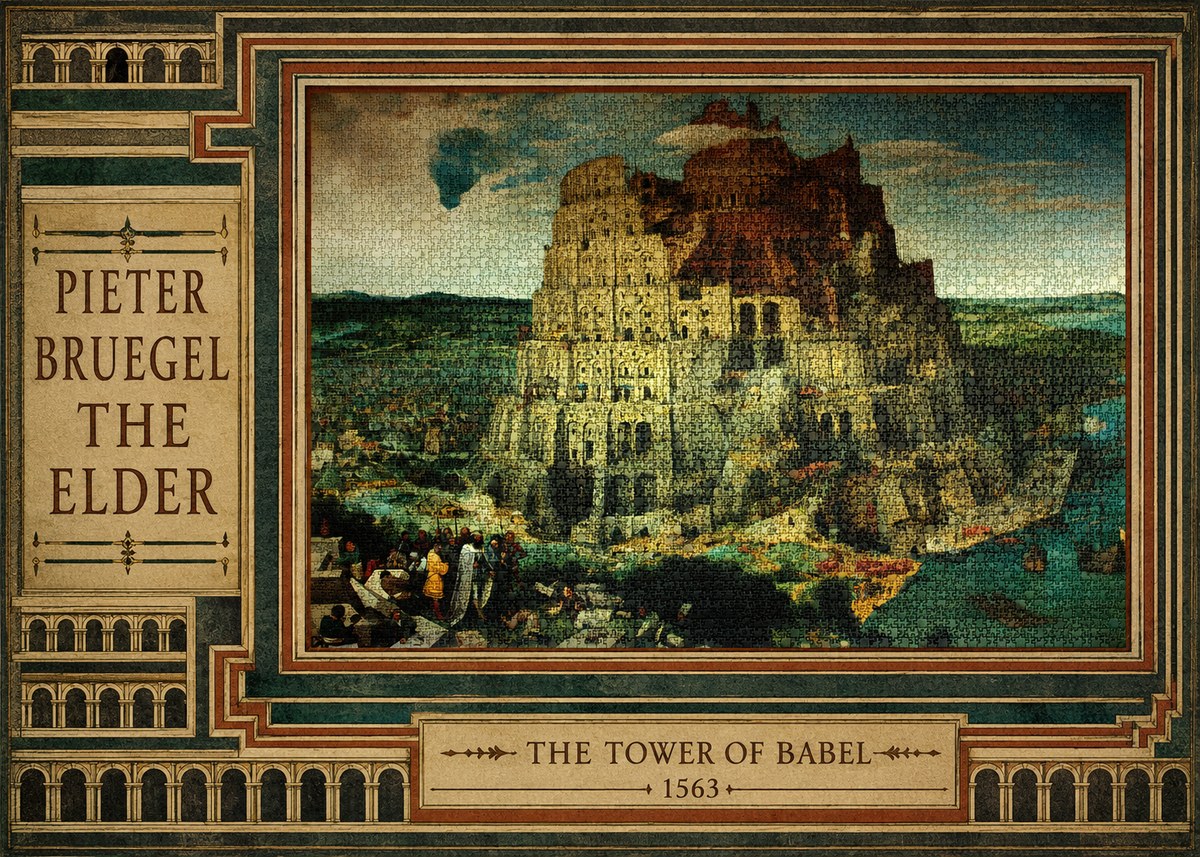 Pieter Bruegel The Tower of Babel XV No3 - Affiche