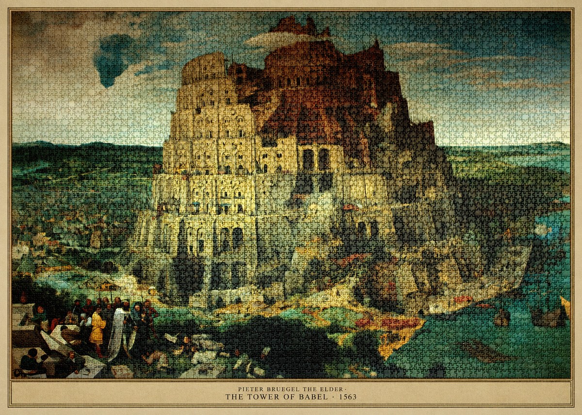 Pieter Bruegel The Tower of Babel XV No4 - Affiche