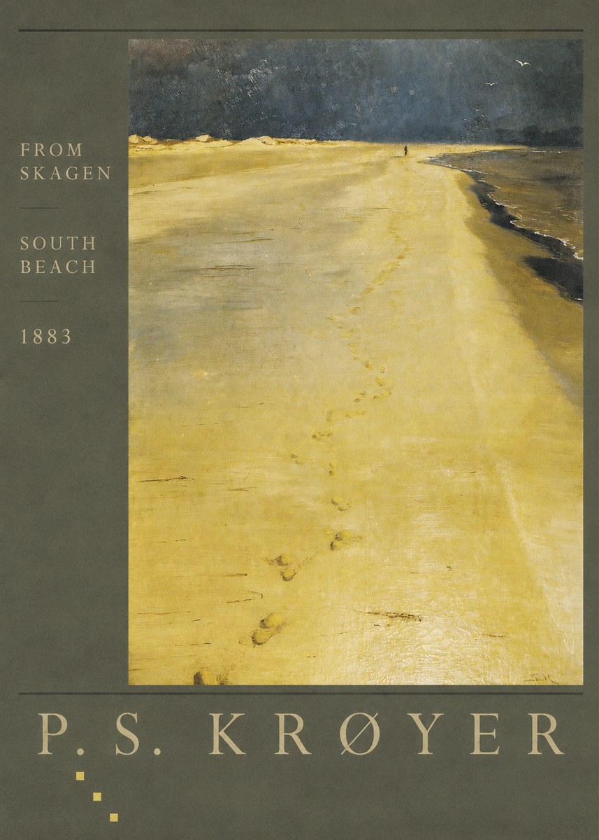 P.S. Krøyer From Skagen South Beach No5 - Affiche