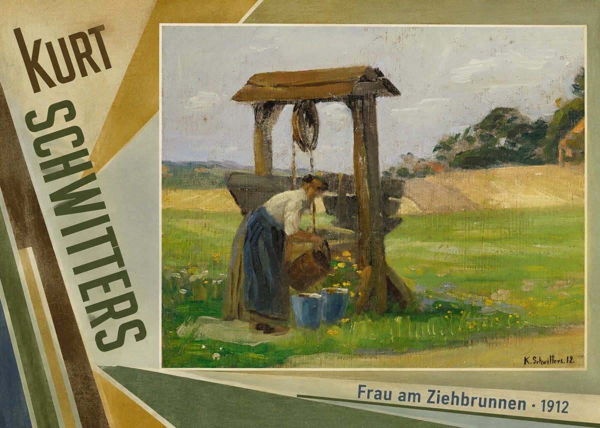Kurt Schwitters Frau Am Ziehbrunnen No5 - Affiche