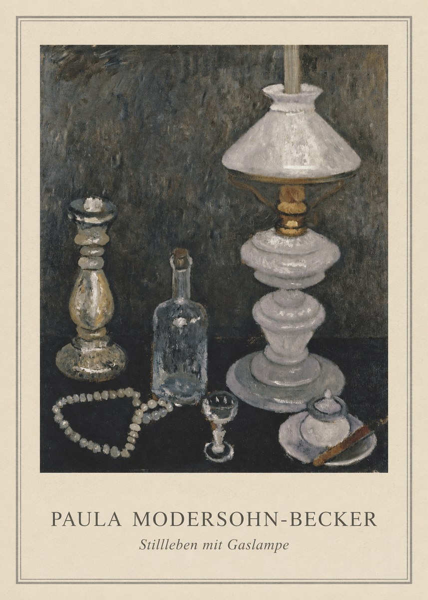 Paula Modersohn-Becker Stillleben Mit Gaslampe No4 - Affiche