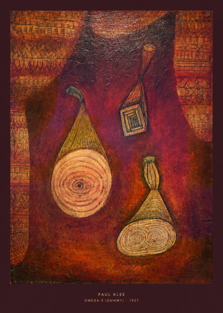 Paul Klee Omega 5 (Dummy) No5 - Affiche
