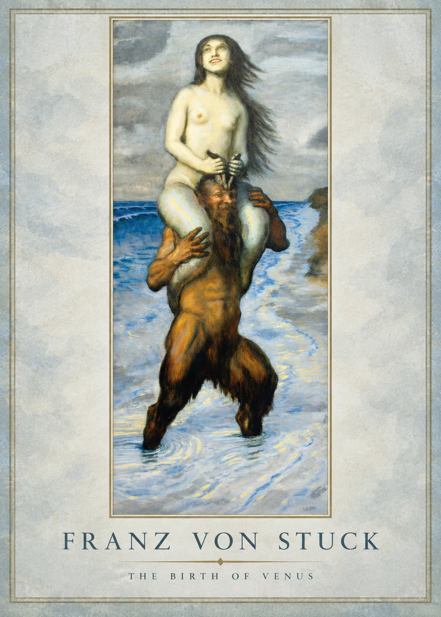 Franz von Stuck The Birth of Venus No1 - Affiche