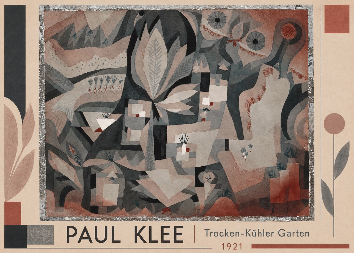 Paul Klee Trocken-kühler Garten No1 - Affiche