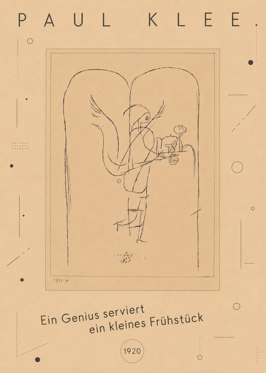 Paul Klee Ein Genius Serviert Ein Kleines Frühstück No3 - Affiche