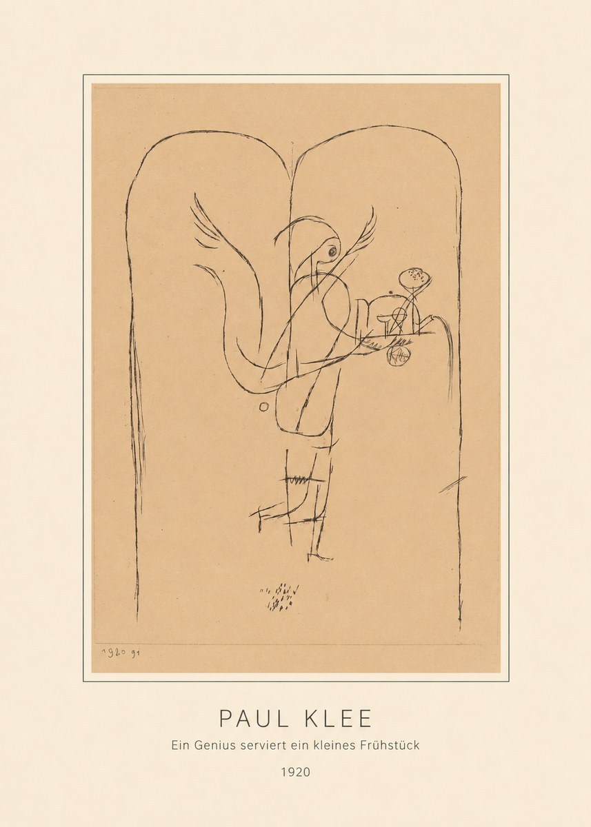 Paul Klee Ein Genius Serviert Ein Kleines Frühstück No4 - Affiche