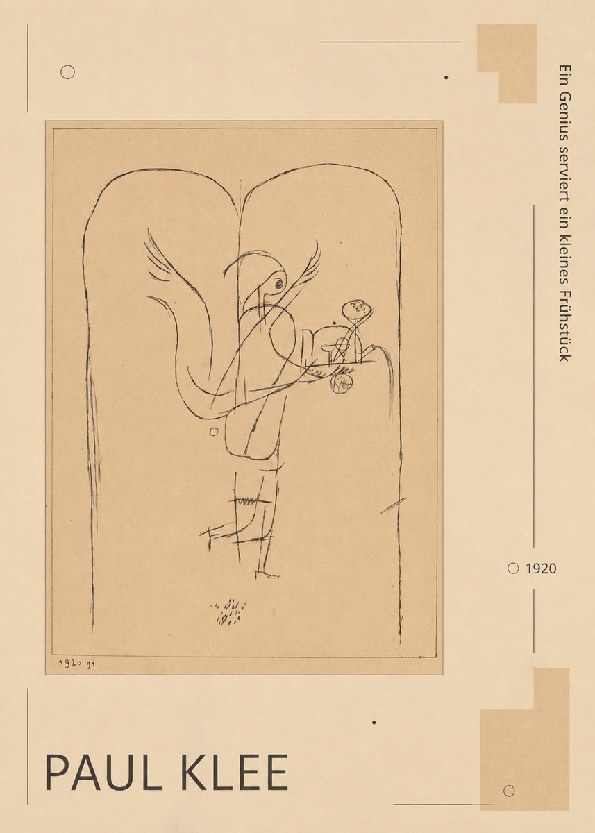 Paul Klee Ein Genius Serviert Ein Kleines Frühstück No6 - Affiche