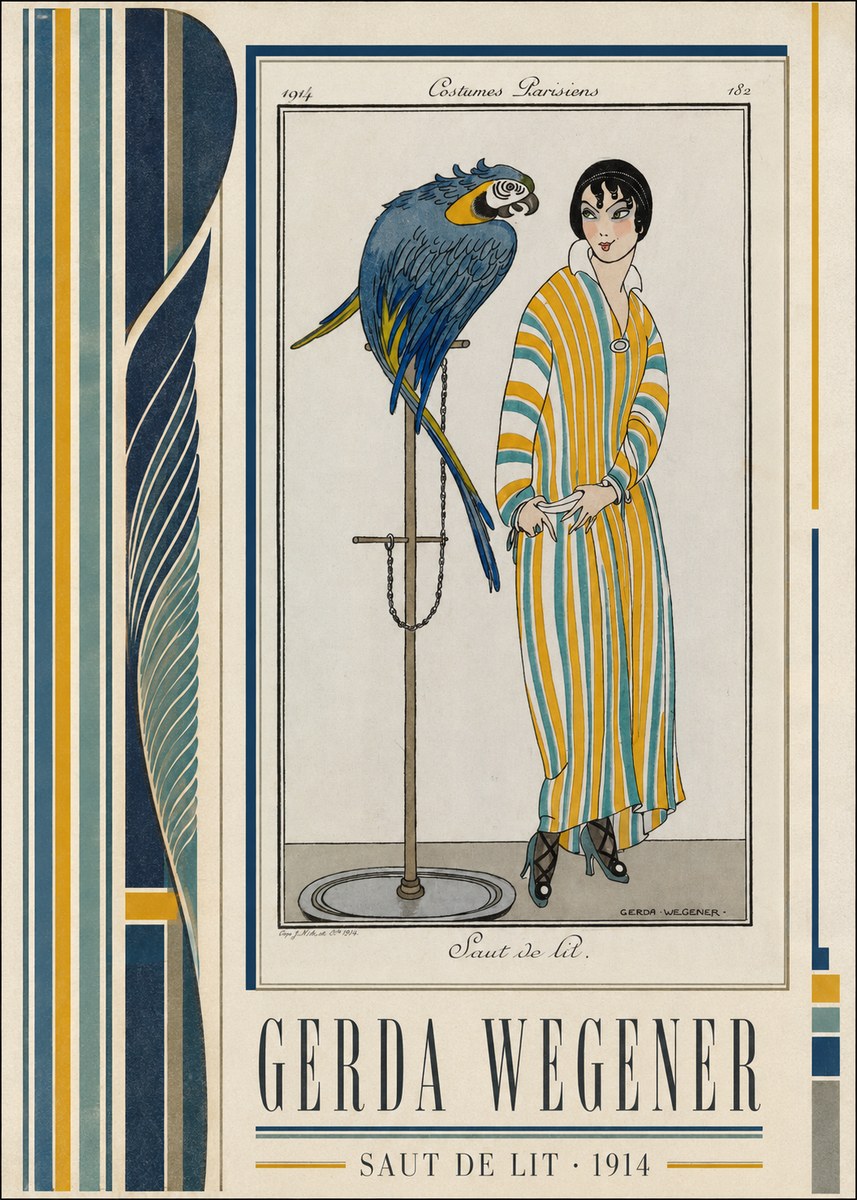 Gerda Wegener Saut De Lit 1914 No2 - Affiche