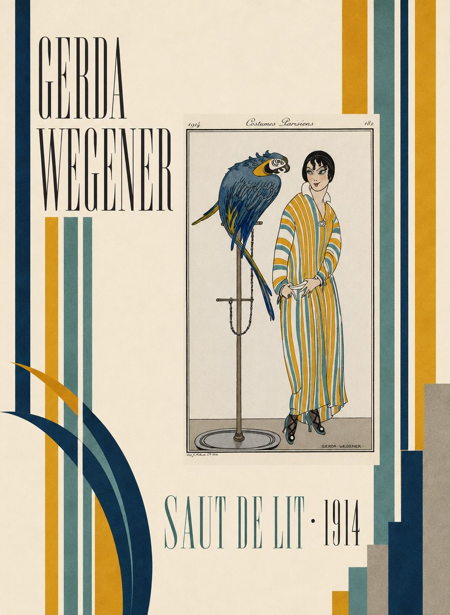 Gerda Wegener Saut De Lit 1914 No4 - Affiche