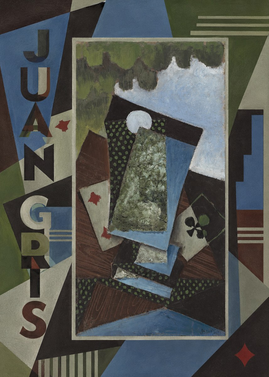 Juan Gris Playing Cards and a Siphon No2 - Affiche