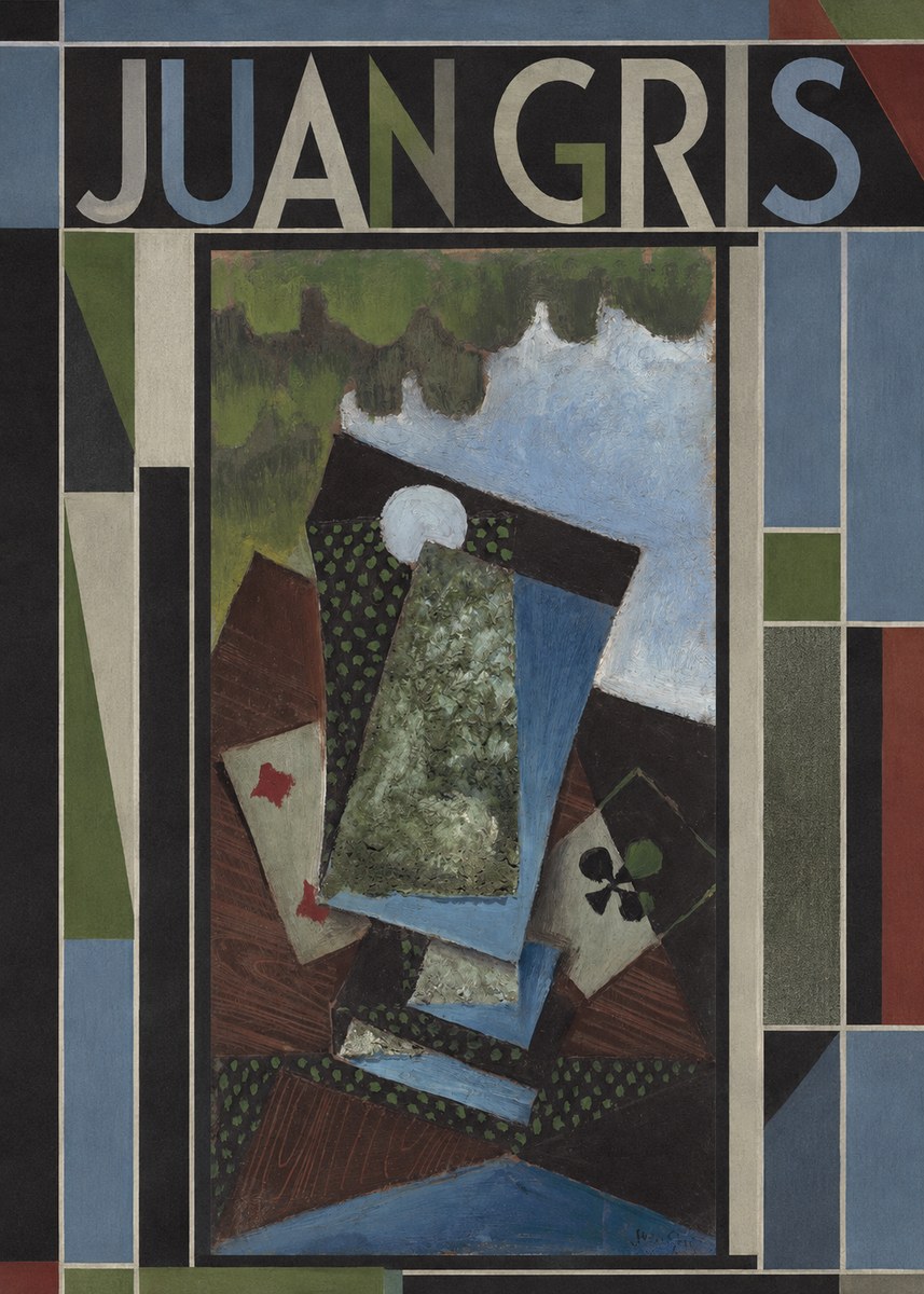 Juan Gris Playing Cards and a Siphon No3 - Affiche