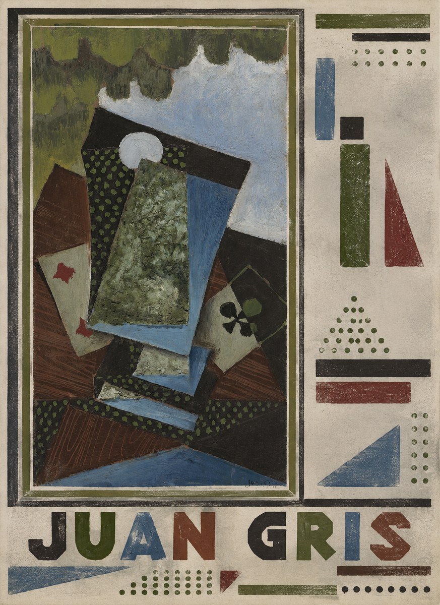Juan Gris Playing Cards and a Siphon No5 - Affiche