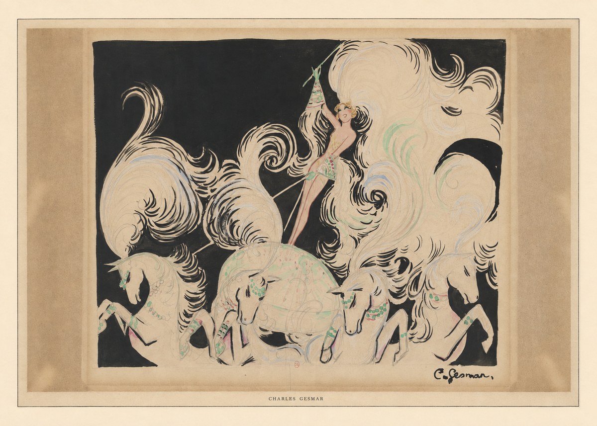 Charles Gesmar Art Deco Fantasy No6 - Affiche