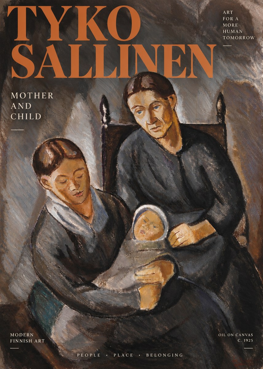 Tyko Sallinen Mother and Child No3 - Affiche